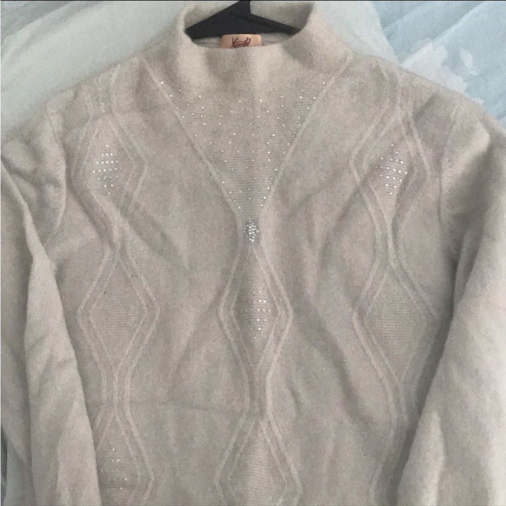 Mock neck grey sweater size s 165/84A